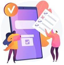 Pictogramme qui représente une enquête